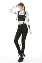 Load image into Gallery viewer, Punk locomotive asymmetrical eyelet rope trousers PW112