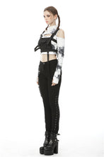 Load image into Gallery viewer, Punk locomotive asymmetrical eyelet rope trousers PW112