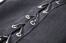 Load image into Gallery viewer, Punk locomotive asymmetrical eyelet rope trousers PW112