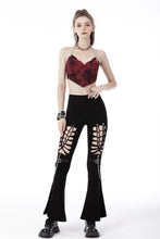 Load image into Gallery viewer, Alternative rebel cutout sexy bell-bottom trousers PW117
