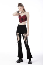 Load image into Gallery viewer, Alternative rebel cutout sexy bell-bottom trousers PW117