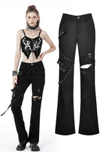 Load image into Gallery viewer, Punk locomotive metal studded trousers PW118