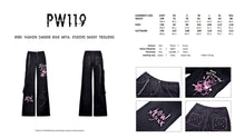 Load image into Gallery viewer, Rebel fashion danger bear metal studded baggy trousers PW119