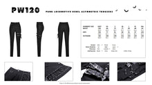 Load image into Gallery viewer, Punk locomotive rebel asymmetric trousers PW120