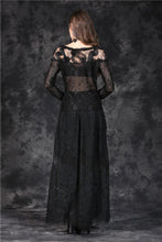Load image into Gallery viewer, Gothic elegant sexy soft T-shirt with three-dimensional embroidery lace TW100 - Gothlolibeauty