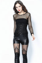 Load image into Gallery viewer, Punk sexy big grid T-shirt TW106 - Gothlolibeauty