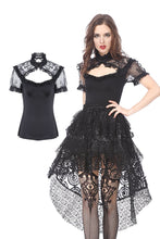Load image into Gallery viewer, Gothic lace knitted T-shirt TW149 - Gothlolibeauty