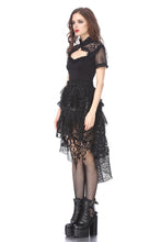 Load image into Gallery viewer, Gothic lace knitted T-shirt TW149 - Gothlolibeauty