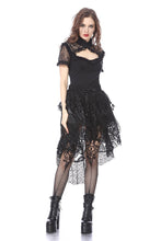Load image into Gallery viewer, Gothic lace knitted T-shirt TW149 - Gothlolibeauty