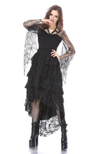 Load image into Gallery viewer, Gothic characteristic neck T-shirt with spider bat sleeves TW152 - Gothlolibeauty