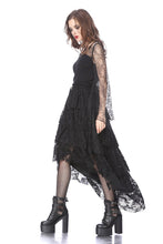 Load image into Gallery viewer, Gothic characteristic neck T-shirt with spider bat sleeves TW152 - Gothlolibeauty