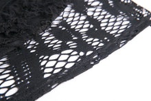 Load image into Gallery viewer, Punk messy net T-shirt with asymmetric rope desgin TW156 - Gothlolibeauty