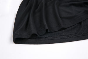 Gothic punk T-shirt with hollow-out and star theme on top TW165 - Gothlolibeauty