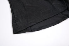 Load image into Gallery viewer, Gothic off-the-shoulder patterned T-shirt with lace and button row on top TW168 - Gothlolibeauty