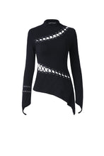 Load image into Gallery viewer, Gothic sexy lace hollow T-shirt TW174 - Gothlolibeauty