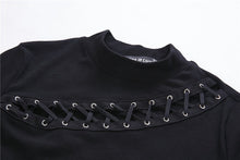 Load image into Gallery viewer, Gothic sexy lace hollow T-shirt TW174 - Gothlolibeauty