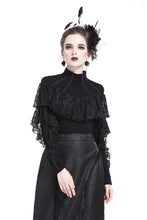 Load image into Gallery viewer, Punk lacey knitted T-shirt TW176 - Gothlolibeauty