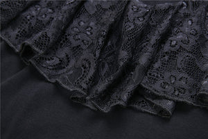 Punk lacey knitted T-shirt TW176 - Gothlolibeauty