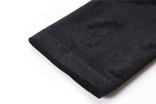 Load image into Gallery viewer, Punk side lace-up korean velvet T-shirt TW177 - Gothlolibeauty