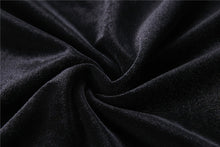 Load image into Gallery viewer, Punk side lace-up korean velvet T-shirt TW177 - Gothlolibeauty