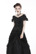 Load image into Gallery viewer, Gothic velvet short sleeves T-shirt TW185 - Gothlolibeauty