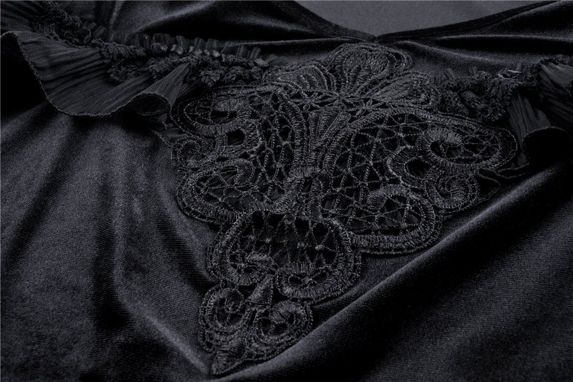 Gothic velvet short sleeves T-shirt TW185 – DARK IN LOVE