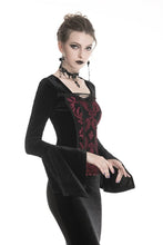Load image into Gallery viewer, Gothic victorian Black and red T-shirt TW216 - Gothlolibeauty