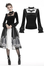 Load image into Gallery viewer, Black gothic lolita cute T-shirt  TW218 - Gothlolibeauty
