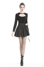 Load image into Gallery viewer, Punk rock hooded long sleeves top T-shirt  TW236 - Gothlolibeauty