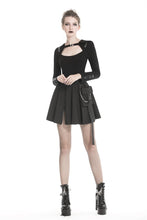 Load image into Gallery viewer, Punk rock hooded long sleeves top T-shirt  TW236 - Gothlolibeauty