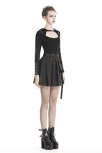 Load image into Gallery viewer, Punk rock hooded long sleeves top T-shirt  TW236 - Gothlolibeauty