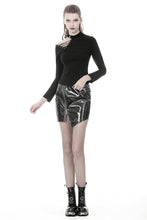 Load image into Gallery viewer, Punk hollow one shoulder sexy T-shirt TW240 - Gothlolibeauty