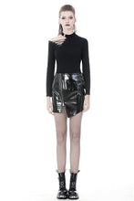 Load image into Gallery viewer, Punk hollow one shoulder sexy T-shirt TW240 - Gothlolibeauty