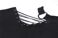 Load image into Gallery viewer, Punk hollow one shoulder sexy T-shirt TW240 - Gothlolibeauty