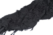 Load image into Gallery viewer, Punk skull back sexy lace-up front ragged T-shirt TW243 - Gothlolibeauty