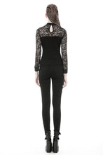 Load image into Gallery viewer, Gothic star on lace T-shirt TW249 - Gothlolibeauty