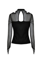 Load image into Gallery viewer, Punk off-shoulder sexy net T-shirt TW254 - Gothlolibeauty