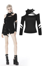 Load image into Gallery viewer, custom made link of Punk women irregular hollow sexy top T-shirt TW258 - Gothlolibeauty