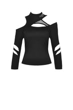 Load image into Gallery viewer, custom made link of Punk women irregular hollow sexy top T-shirt TW258 - Gothlolibeauty
