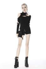 Load image into Gallery viewer, custom made link of Punk women irregular hollow sexy top T-shirt TW258 - Gothlolibeauty