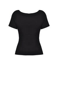 Punk women hollow chest short sleeves T-shirt TW259 - Gothlolibeauty