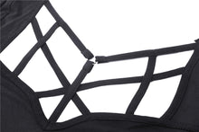 Load image into Gallery viewer, Punk women hollow chest short sleeves T-shirt TW259 - Gothlolibeauty
