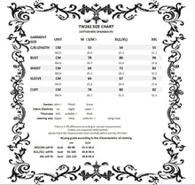 Load image into Gallery viewer, Black three hollow on chest big sleeves T-shirt TW262 - Gothlolibeauty