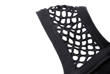 Load image into Gallery viewer, Punk net splicing midriff-baring top T-shirt TW266 - Gothlolibeauty