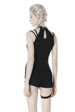 Load image into Gallery viewer, Punk star net splicing non-sleeves T-shirt TW273 - Gothlolibeauty
