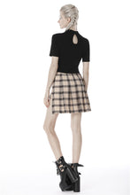Load image into Gallery viewer, Punk women star hollow chest lace up T-shirt TW274 - Gothlolibeauty
