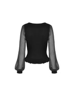 Load image into Gallery viewer, Women&#39;s deep V lace up velvet T-shirt TW298