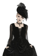 Load image into Gallery viewer, Women&#39;s deep V lace up velvet T-shirt TW298