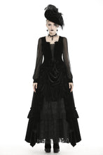 Load image into Gallery viewer, Women&#39;s deep V lace up velvet T-shirt TW298