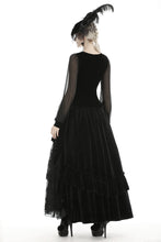 Load image into Gallery viewer, Women&#39;s deep V lace up velvet T-shirt TW298
